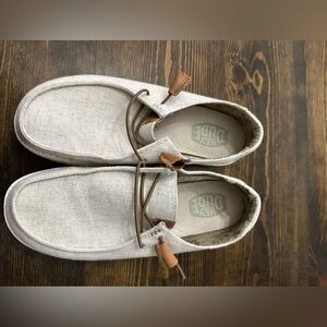 Women’s tan/ grey hey dudes size 8 worn handful of times